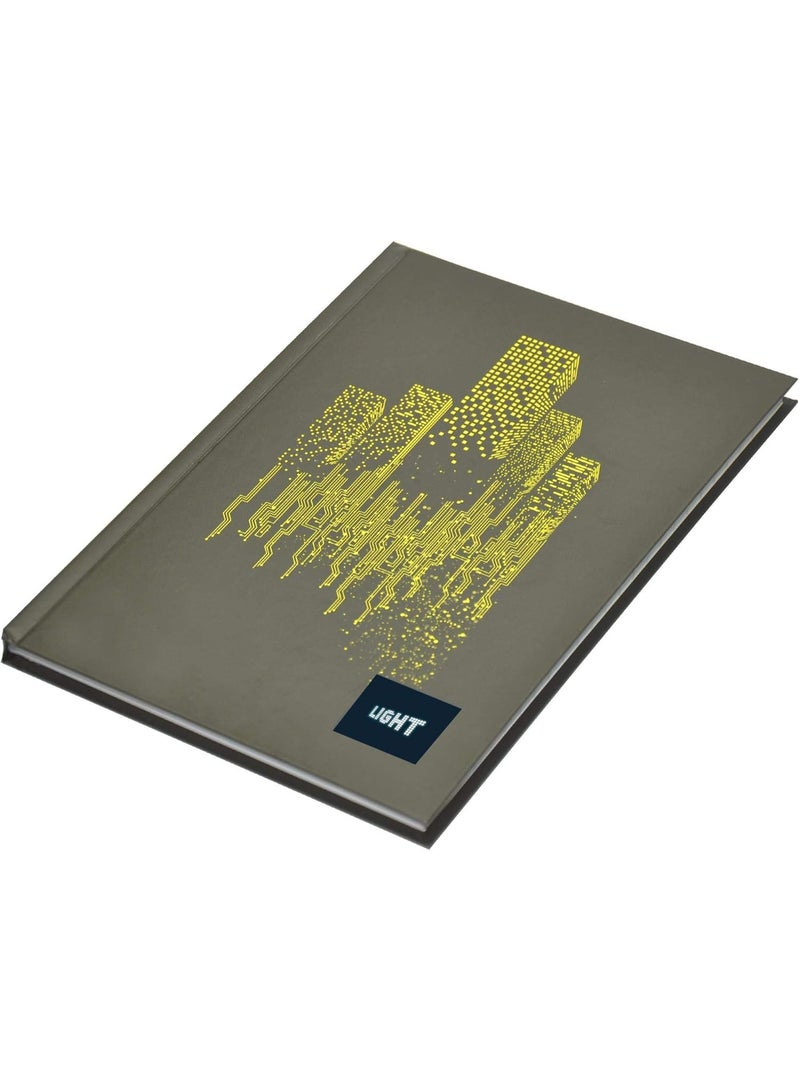 FIS Light Hard Cover Notebook, Pack of 5 Pieces, Single Line, A5 Size, 100 Sheets - LINBA51806 - Image 3